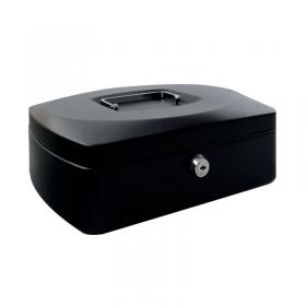 Q-Connect Cash Box 12 Inch Black KF02604 KF02604