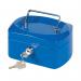 Q-Connect Cash Box 6 Inch Blue KF02608 KF02608