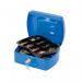 Q-Connect Cash Box 8 Inch Blue KF02623 KF02623