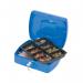 Q-Connect Cash Box 10 Inch Blue KF02624 KF02624