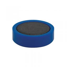 Q-Connect Round Magnet 25mm Blue (10 Pack) KF02640 KF02640