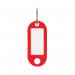 Q-Connect Key Fobs with 2 Punched Holes Red Pack of 100 KF02691 KF02691