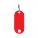 Q-Connect Key Fobs with 2 Punched Holes Red Pack of 100 KF02691 KF02691