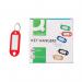 Q-Connect Key Fobs with 2 Punched Holes Red Pack of 100 KF02691 KF02691