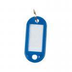 Q-Connect Key Fobs with 2 Punched Holes Blue Pack of 100 KF02694 KF02694