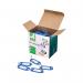 Q-Connect Key Fobs with 2 Punched Holes Blue Pack of 100 KF02694 KF02694