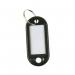 Q-Connect Key Fobs with 2 Punched Holes Black Pack of 100 KF02696 KF02696