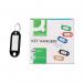 Q-Connect Key Fobs with 2 Punched Holes Black Pack of 100 KF02696 KF02696