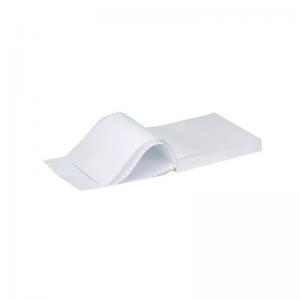 Q-Connect 11x9.5 Inches 3-Part NCR Perforated Plain Listing Paper Pack