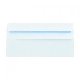 Q-Connect DL Envelopes Plain Wallet Peel and Seal 100gsm White (Pack of 500) 1P04 KF02951