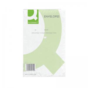 Q-Connect C5 Envelopes Pocket Peel and Seal 100gsm White Pack of 500