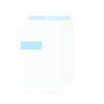 Q-Connect C4 Envelopes Window Peel and Seal 100gsm White (Pack of 250) KF03292 KF03292