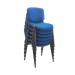 Jemini Ultra Multipurpose Stacking Chair 532x585x805mm Blue/Black KF03343 KF03343