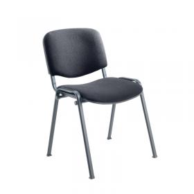 Jemini Ultra Multipurpose Stacking Chair 532x585x805mm Charcoal/Black KF03344 KF03344