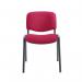 Jemini Ultra Multipurpose Stacking Chair 532x585x805mm Claret/Black KF03345 KF03345