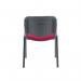 Jemini Ultra Multipurpose Stacking Chair 532x585x805mm Claret/Black KF03345 KF03345