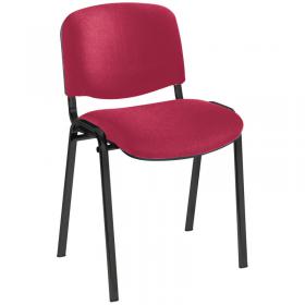 Jemini Ultra Multipurpose Stacking Chair 532x585x805mm Claret/Black KF03345 KF03345