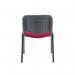 Jemini Ultra Multipurpose Stacking Chair 532x585x805mm ClaretBlack KF03345 KF03345