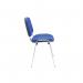 Jemini Ultra Multipurpose Stacking Chair 532x585x805mm Chrome/Blue KF03349 KF03349