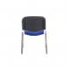 Jemini Ultra Multipurpose Stacking Chair 532x585x805mm Chrome/Blue KF03349 KF03349