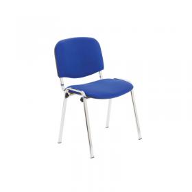 Jemini Ultra Multipurpose Stacking Chair 532x585x805mm Chrome/Blue KF03349 KF03349