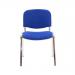 Jemini Ultra Multipurpose Stacking Chair 532x585x805mm Chrome/Blue KF03349 KF03349