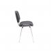 Jemini Ultra Multipurpose Stacking Chair 532x585x805mm CharcoalChrome KF03350 KF03350