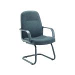 Jemini Visitor Cantilever Leg Chair 620x625x980mm Charcoal KF03425 KF03425