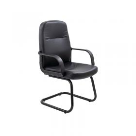 Jemini Rhone Visitors Chair 620x625x980mm Black KF03432 KF03432