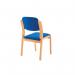 Jemini Wood Frame Side Chair No Arms 640x640x845mm Blue KF03512 KF03512