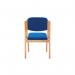 Jemini Wood Frame Side Chair No Arms 640x640x845mm Blue KF03512 KF03512