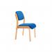 Jemini Wood Frame Side Chair No Arms 640x640x845mm Blue KF03512 KF03512