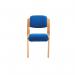 Jemini Wood Frame Side Chair No Arms 640x640x845mm Blue KF03512 KF03512