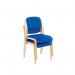 Jemini Wood Frame Side Chair No Arms 640x640x845mm Blue KF03512 KF03512