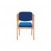 Jemini Wood Frame Side Chair No Arms 640x640x845mm Blue KF03512 KF03512