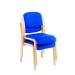 Jemini Wood Frame Side Chair No Arms 640x640x845mm Blue KF03512