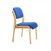 Jemini Wood Frame Side Chair No Arms 640x640x845mm Blue KF03512 KF03512
