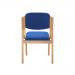 Jemini Wood Frame Side Chair No Arms 640x640x845mm Blue KF03512 KF03512