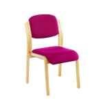 Jemini Claret Wood Frame Side Chair No Arms KF03513 KF03513