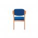 Jemini Wood Frame Chair with Arms 700x700x850mm Blue KF03514 KF03514