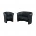 Avior Vinyl Tub Chair 735x615x770mm Black KF03527 KF03527