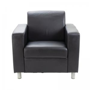 VOW Avior Executive Reception Armchair 850x790x810mm Leather Faced