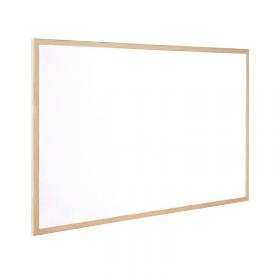 Q-Connect Wooden Frame Whiteboard 600x400mm KF03570 KF03570