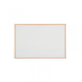 Q-Connect Wooden Frame Whiteboard 900x600mm KF03571 KF03571