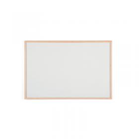 Q-Connect Wooden Frame Whiteboard 900x600mm KF03571 KF03571
