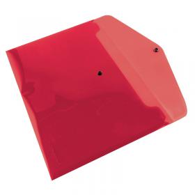 Q-Connect Polypropylene Document Folder A4 Red (Pack of 12) KF03594 KF03594