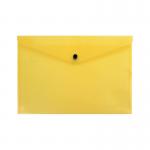 Q-Connect Polypropylene Document Folder A4 Yellow (Pack of 12) KF03595 KF03595