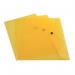 Q-Connect Polypropylene Document Folder A4 Yellow (Pack of 12) KF03595 KF03595