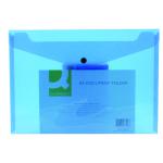 Q-Connect Polypropylene Document Folder A4 Blue (Pack of 12) KF03596 KF03596