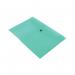 Q-Connect Polypropylene Document Folder A4 Green (Pack of 12) KF03597 KF03597